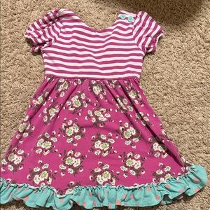 Matilda Jane Pink and Green Floral Dress